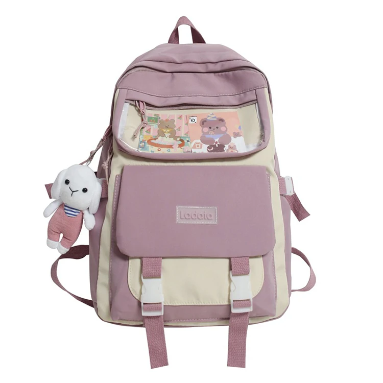 

New arrived nylon schoolbag junior high school student bag kids backpack for girls