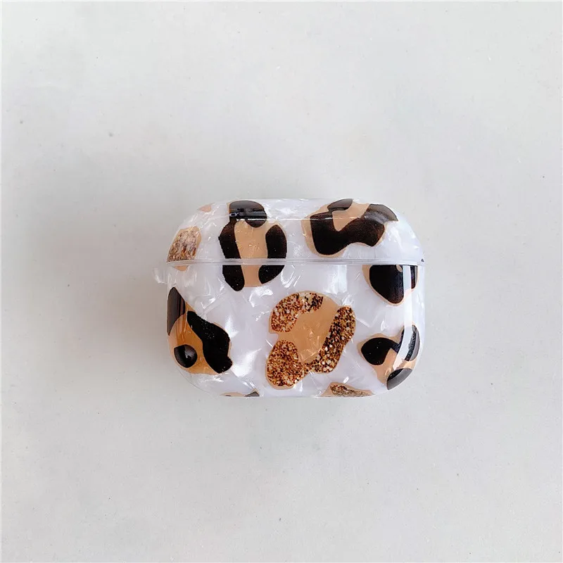 

Luxury Seashell Marble Pattern Protective Cover for AirPods Pro Leopard Case for AirPods 1/2