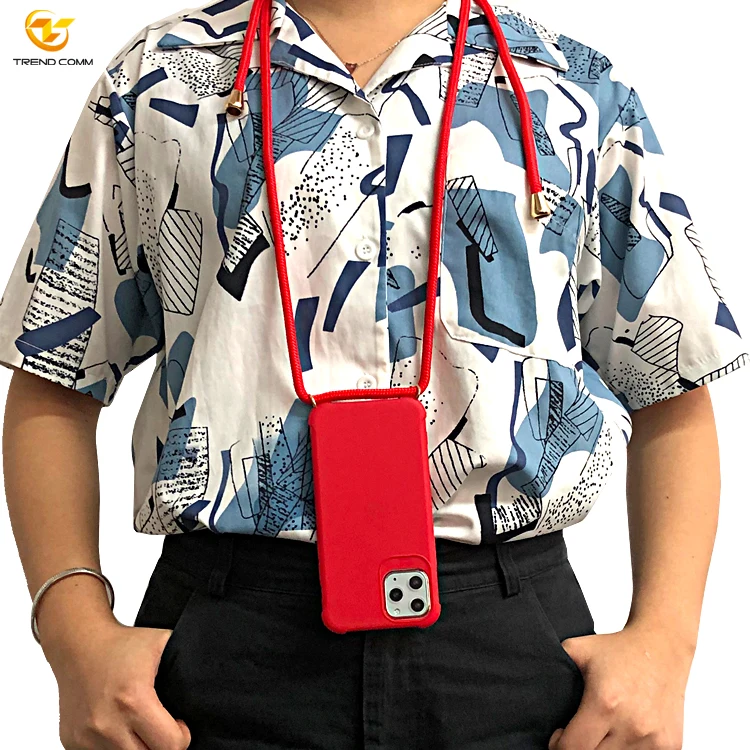 

For Iphone X Xs XR 11 11 Pro Shockproof Lanyard Necklace Strap Hanging Phone Case ROHS RECH