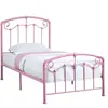 Specialties Bed Twin Size Pink Metal Frame Only girls bed