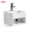 new design solid surface bathroom sink resin stone corner small wash basin
