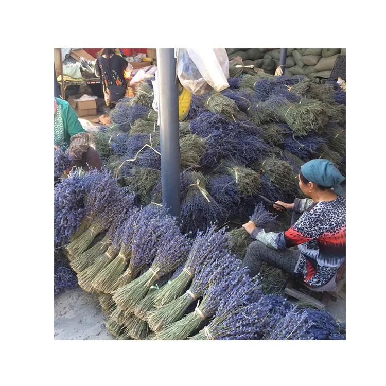 
Flowers Bouquet Royal Blue natural lavender Wedding Flower Bouquets 