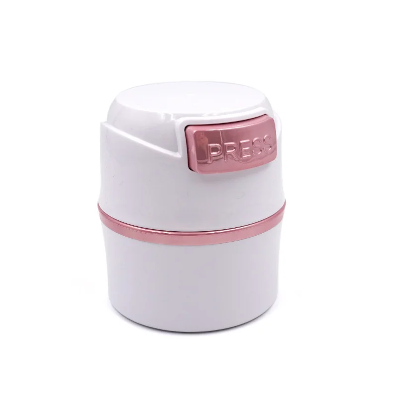 

Las extension supplies OEM pink glue container for eyelash extension professional eye lash adhesive tank storage jar, Black/white/pink/grey