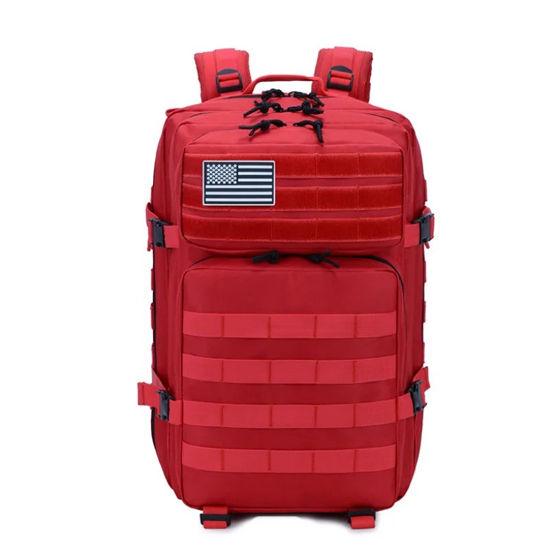 

Wholesale Outdoor Hunting Sports Hiking Waterproof Bag Military Molle Red 25L Tactical Backpack, 16 colors