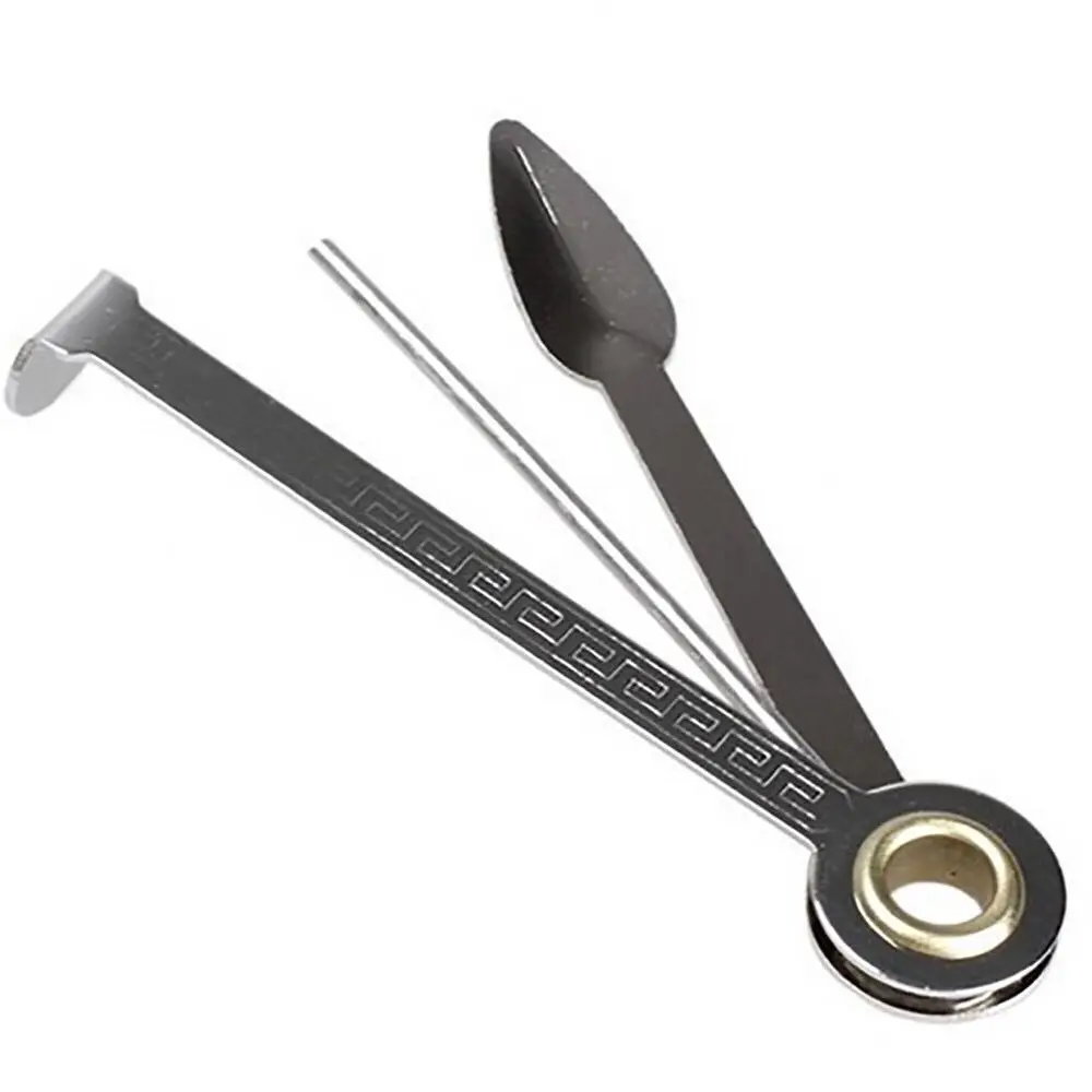 

Multifunctional 3 in 1 Stainless Steel Smoking Tobacco Pipe Cleaner Cleaning Tool Smoking Accessories