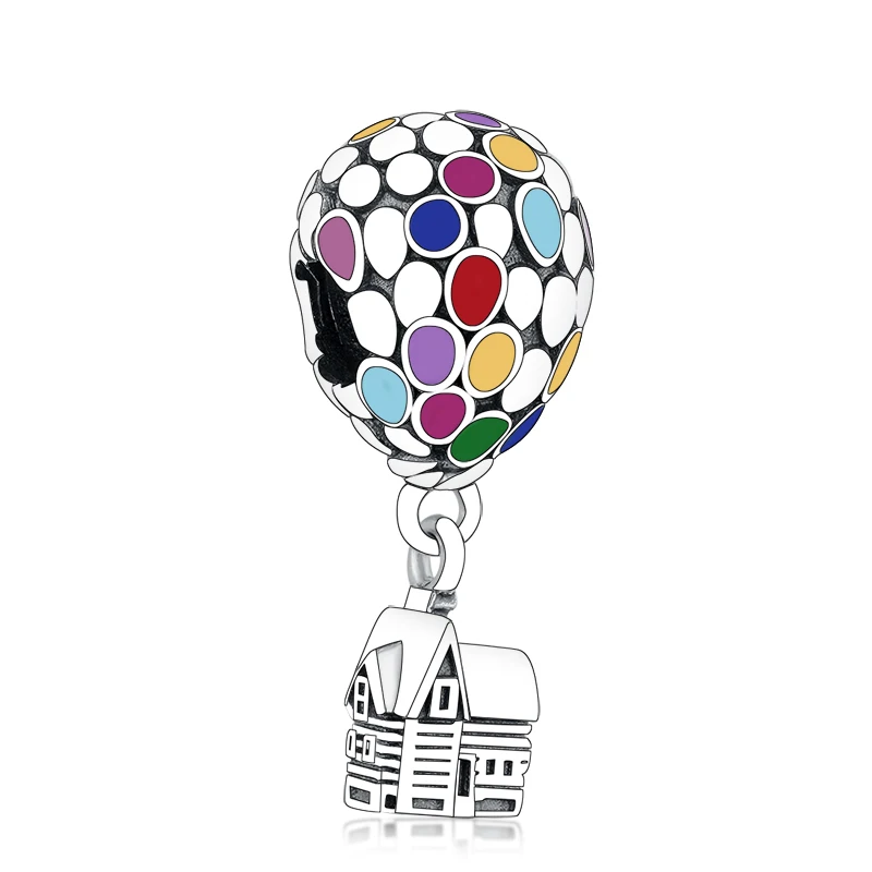 

Wholesale 925 Sterling Silver Enamel Hot Air Balloon Charms For Pandora Bracelet Jewelry Making
