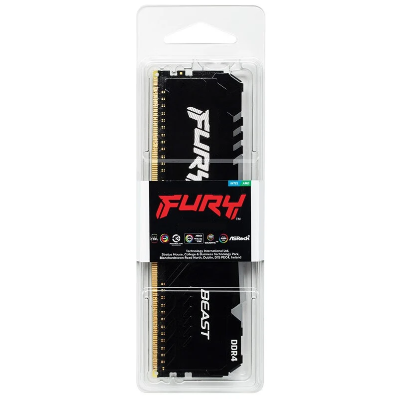 

FURY Beast DDR4 16GB 3200MHz RGB RAM KF432C16BB1A/16 used for pc computer