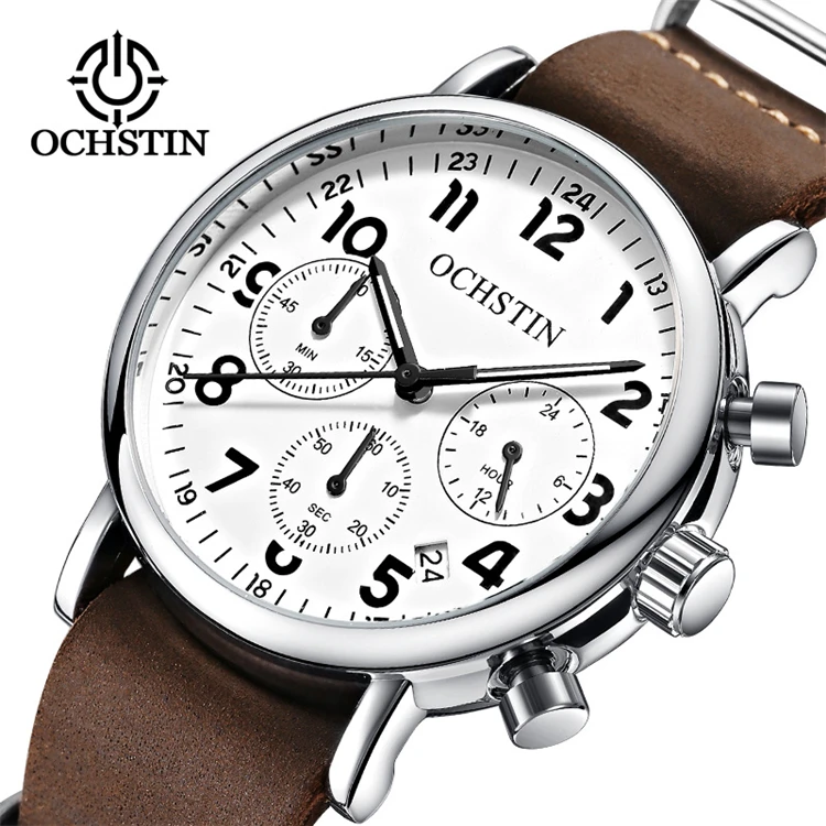 

OCHSTIN GQ081A Top Brand Men Luxury Chronograph Sport Clock Watch Men Casual Sport Quartz Wrist Military Watches