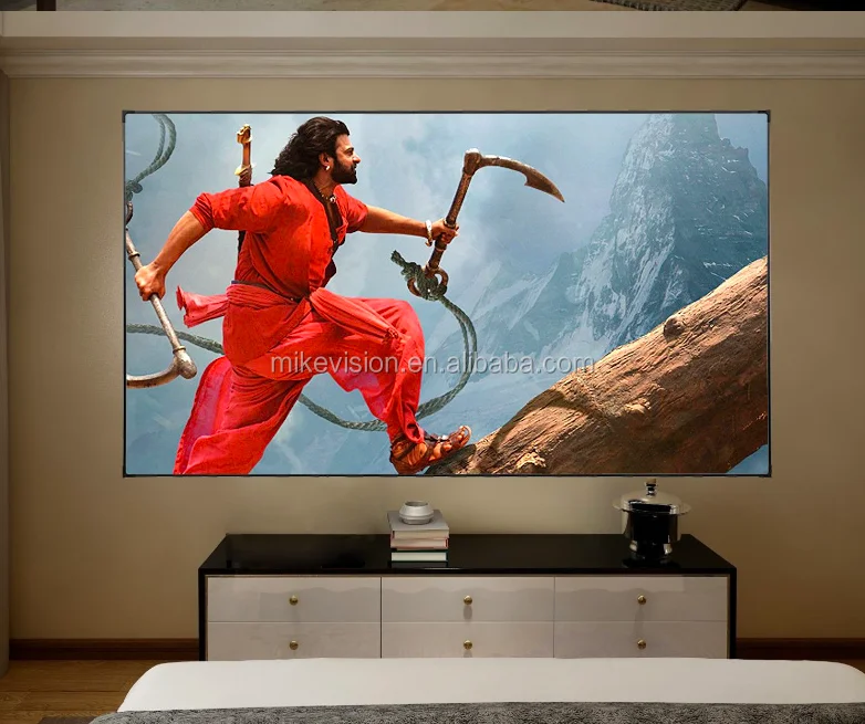 

100inch 16:9 long throw /short throw ALR home theater black diamond projection screen