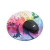 Wholesale round mouse mat with full colorful patterns