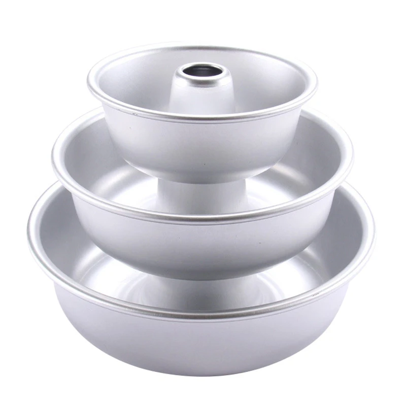 

Aluminum Fluted Cake Pan Bundt Pan Baking Dishes & Pans for Pound Cake Home Kitchen Even Heating Durable Easy to Clean Sliver