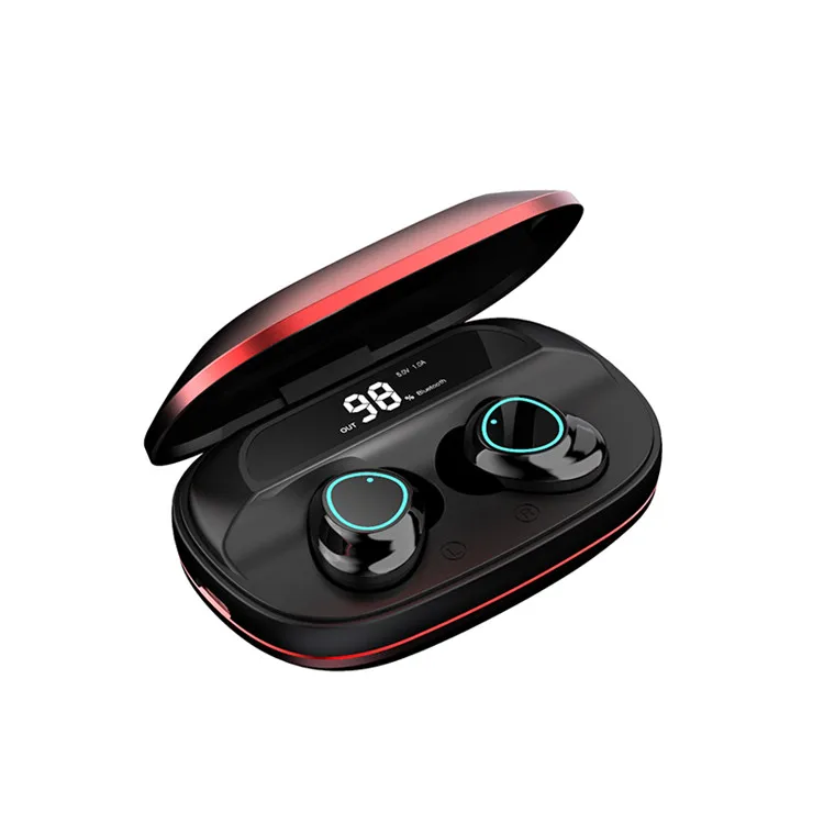 

G16 TWS BT V5.0 Wireless Headphones IPX7 Waterproof Earbuds HIFI Noise Cancelling Earphones With 2000mAh LED Charging Box