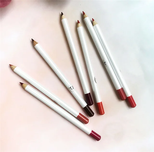 

21 colors matte vegan lip liner pencil dark skin wood waterproof lip private label nude brown lip liners