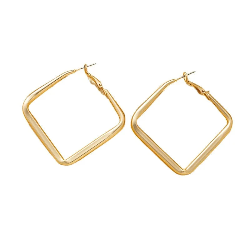 

Alloy Minimalist Geometric Square Earrings S925 Fashion Design Earring Beautiful Jewelry Earrings For Women
