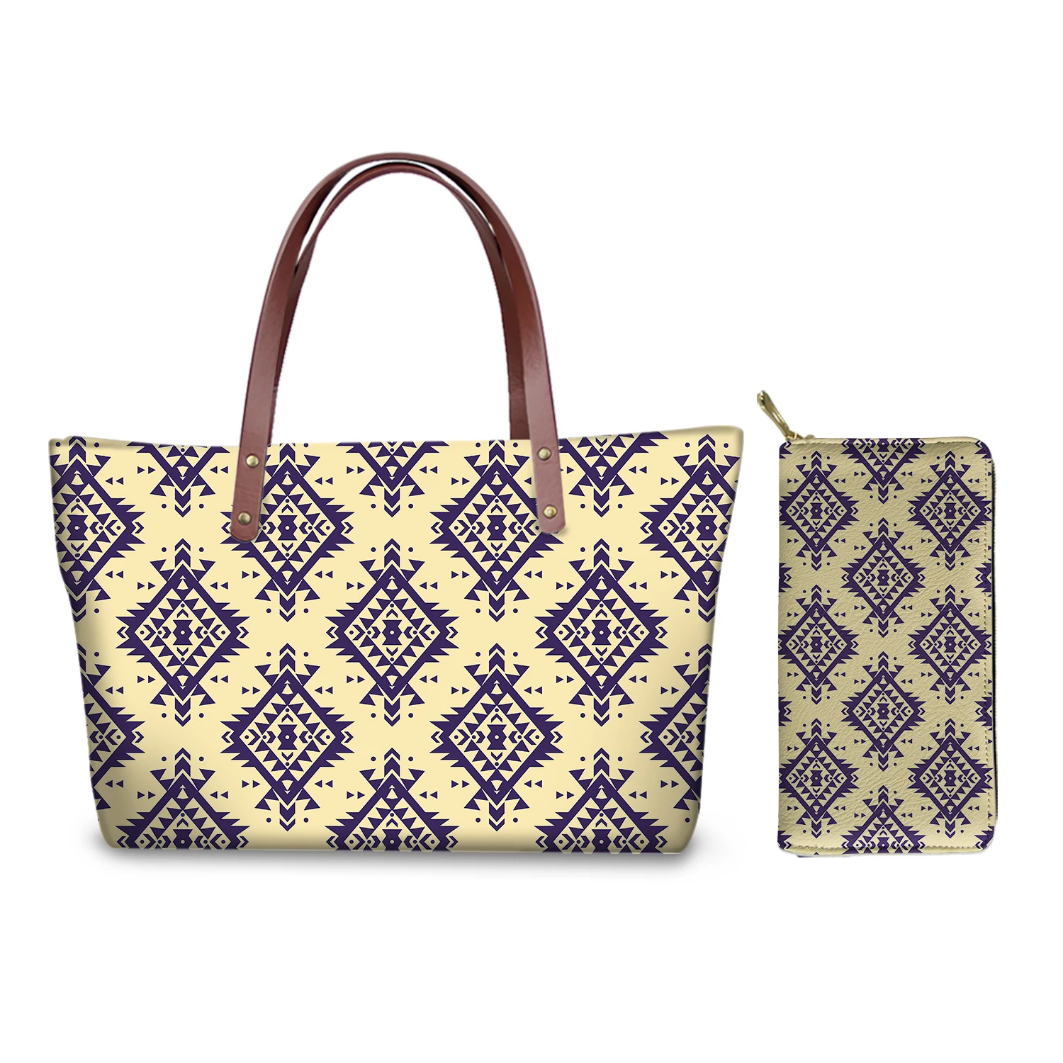 

Fashion New Bohemia Print Style Pattern Custom Women Brand New Low Price No Minimum Durable Handbag and Purse Ladies Handbag, Customizable