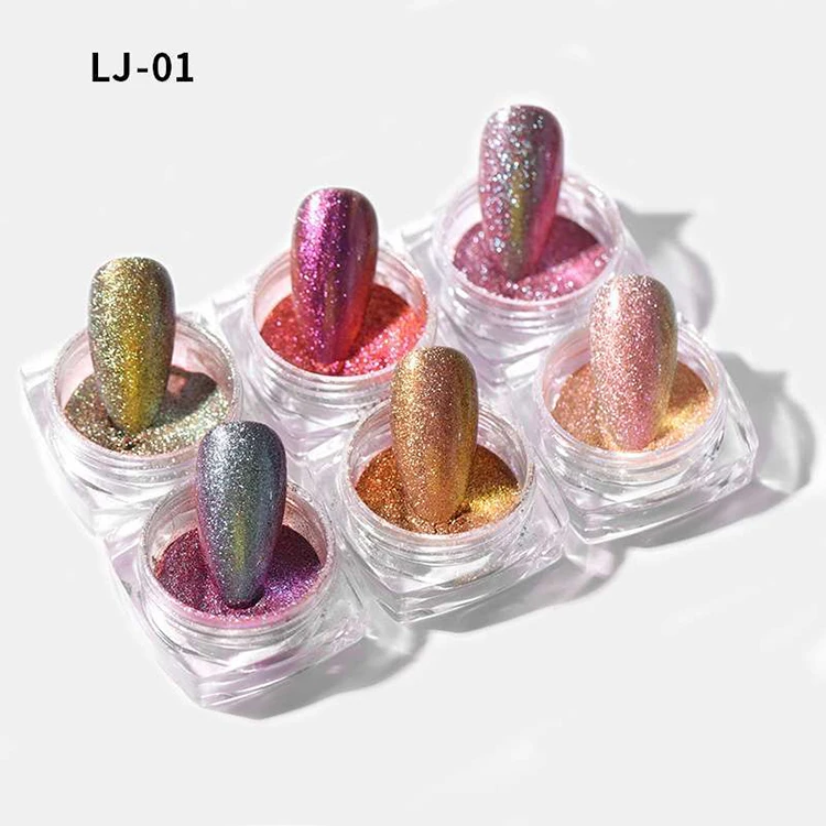 

Latest quicksand nail powder shimmer glitter for manicure mixed nail polish sequins