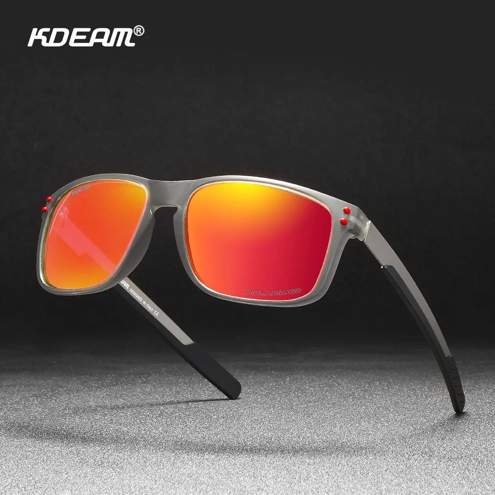 

KDEAM Summer Beach Polarized Sports Sunglasses for Men Women Running Cycling Fishing Golf Driving Shades Sun Glasses Tr90 Frame
