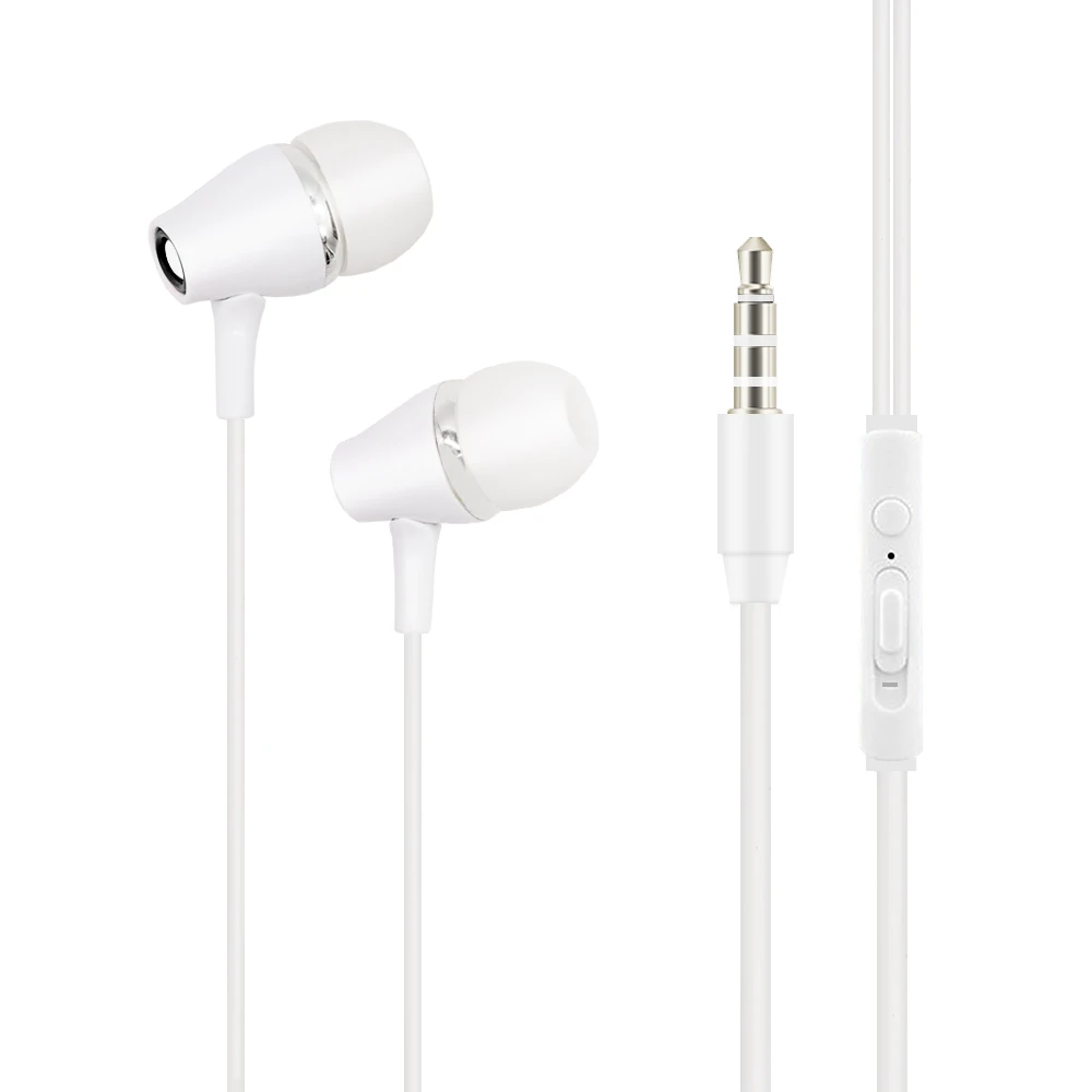 

Free Sample 1.2M 3.5mm Earphone With Mic Wired Earphone Headphone