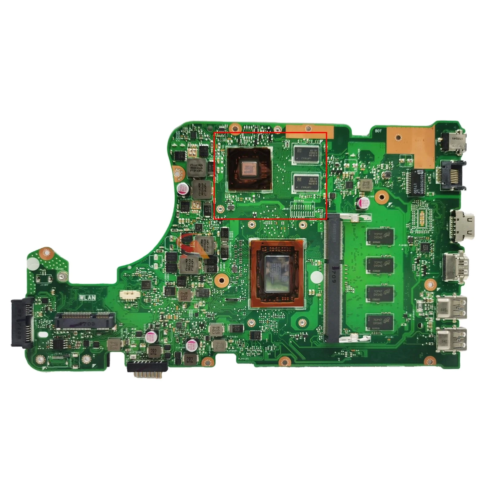 

X555DG Notebook X555YA Motherboard For ASUS X555Y X555YI X555D X555DA K555D Laptop Mainboard CPU E1 E2 A4 A6 A8 A10 A12 FX-8800P