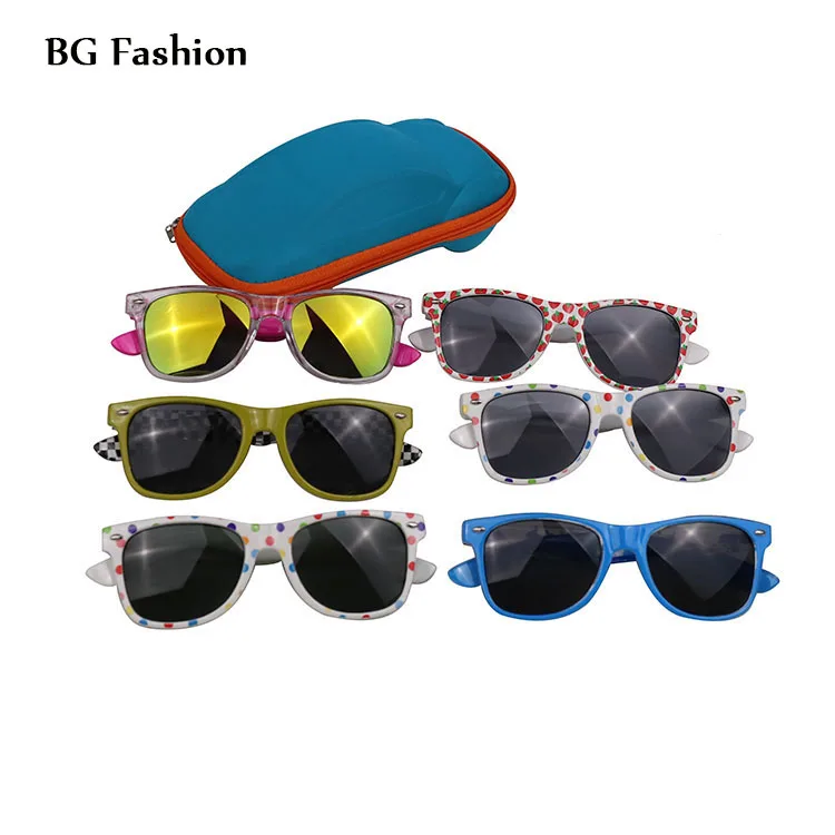 

2021 Fashion Custom Logo Child Shades Wholesale Plastic Boys Sun Glasses Colorful Kids Sunglasses Children, Blue pink red green white+green white+grey strawberry trans/pink