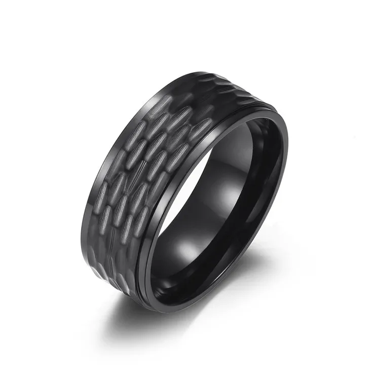 

Unique Stainless Steel Round High Quality Ring Honeycomb Shape Custom Ring Men