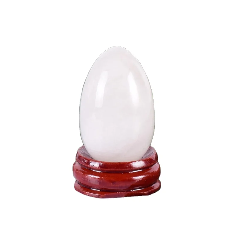 

Wholesale Natural Nephrite Jade Stone Gemstone Polished Nephrite White Jade Yoni Egg Set For Women Kegel Exercise