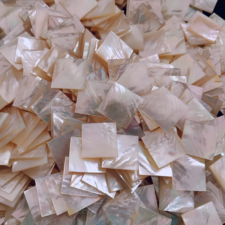 

Manufacturer wholesale natural MOP shell square mother of pearl blanks, Natural color