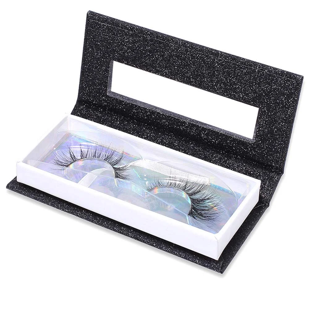 

Custom Personalised Cardboard Silk Synthetic Eye Lash Own Brand Packaging Boxes Printed, Black&cmyk