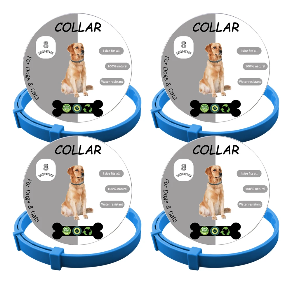 Silicone material Pet  Flea Tick Collar For Dog Cat No Deet flea and tick prevention