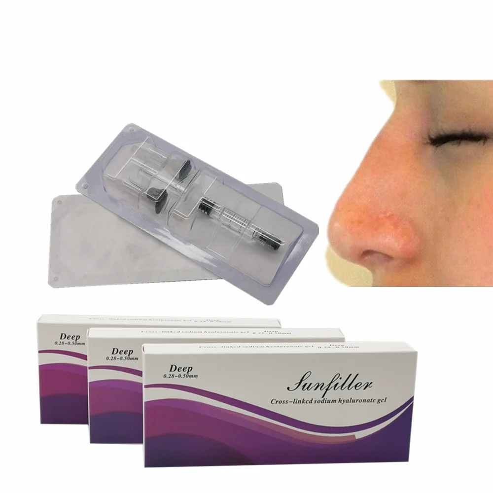 

Prefilled syringe Cosmetic injectable hyaluronic acid deep wrinkle filler