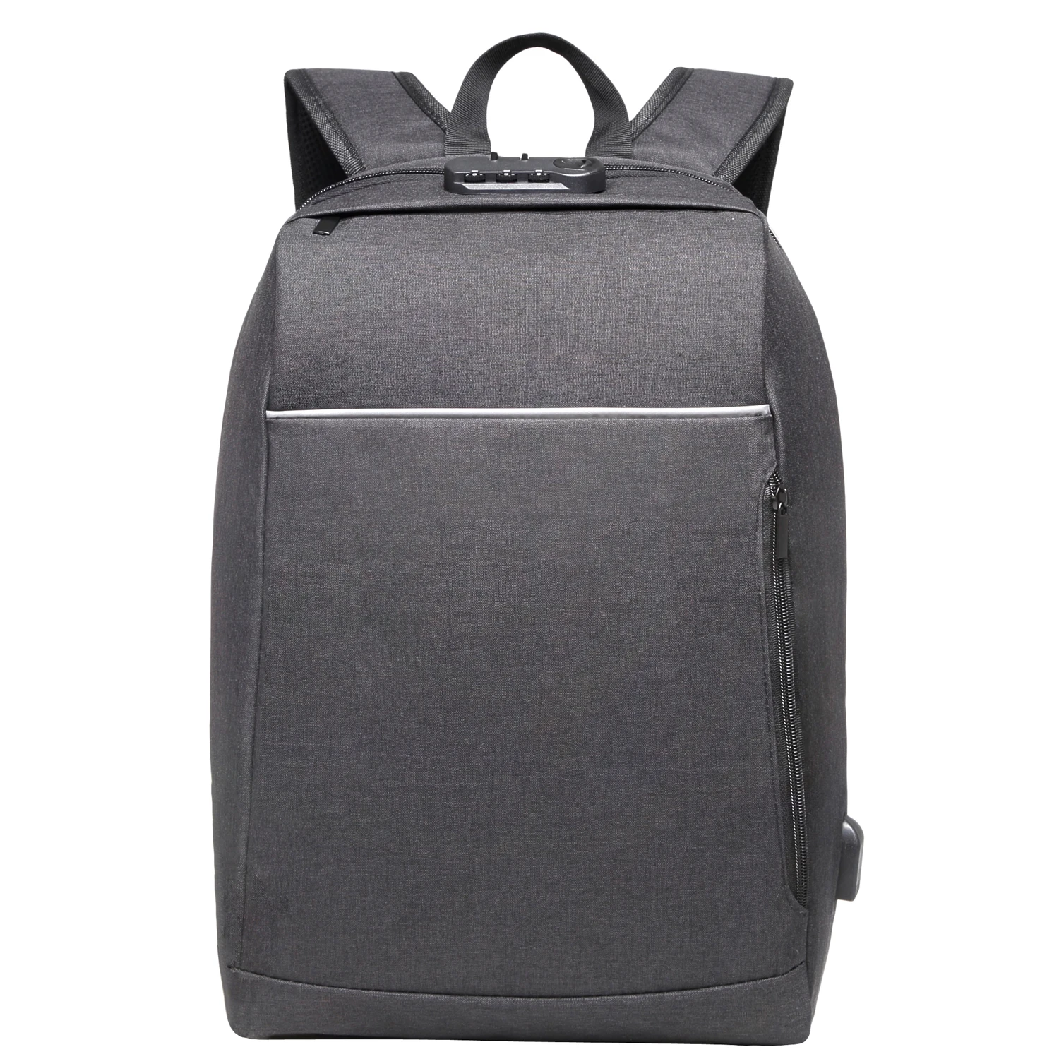 Fashion backpack for unisex school business bag laptop USB charger backpack