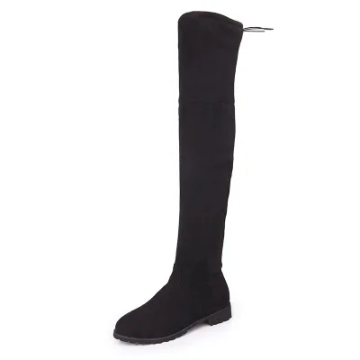 

JT090 over the knee boots lady thigh high sexy long women's boots, Black, grey