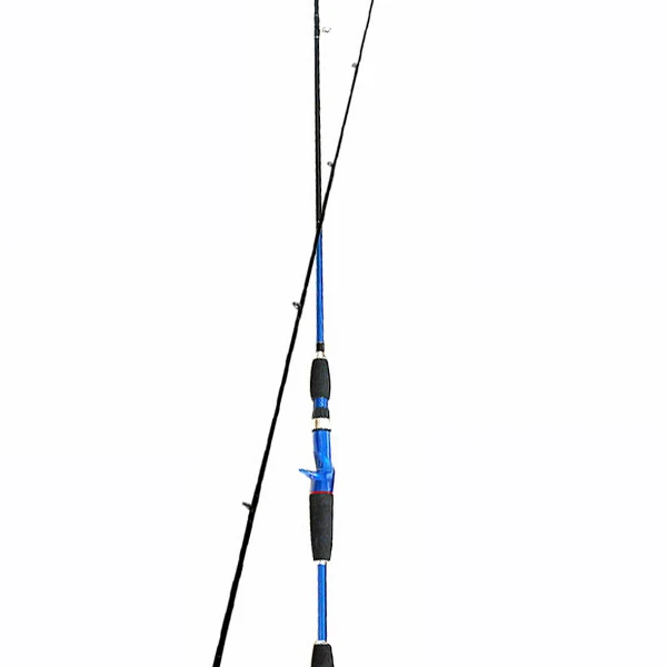 

2.1M In stock cheap price portable carbon material casting lure fishing rods, Blue