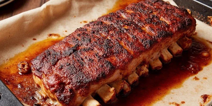 Spice transformed slow roast pork ribs oven