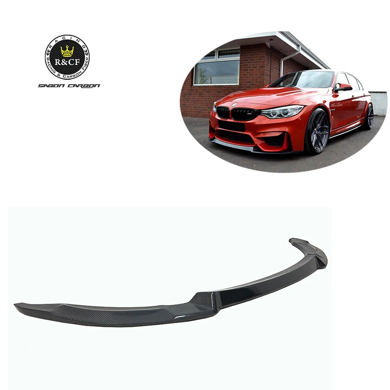 

2015-19 CS Style Carbon Fiber Front Bumper Lip Splitter Spoiler For BMW F80 M3 F82 F83 M4