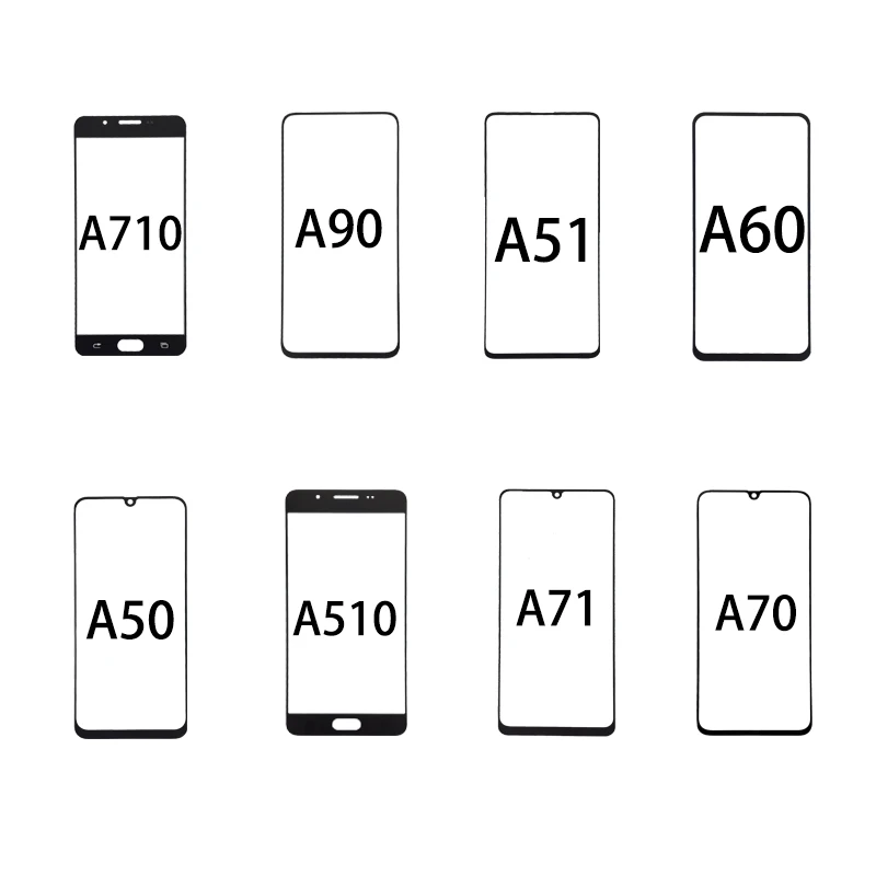 

Factory High quality glass oca and frame Assembly for samsung a5 a6 a7 a8 a9, Black/white /gold