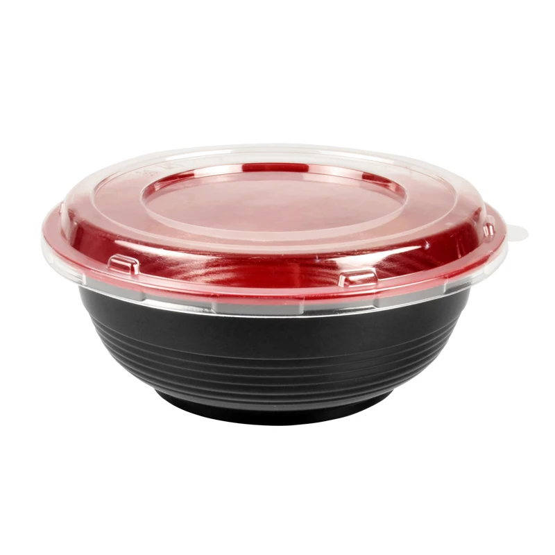 

1000lm Large Plastic PP Bowl With Lid for Rice,Soup, Popcorn, Fruit, Salad,Cereal Dinner Party Bowls