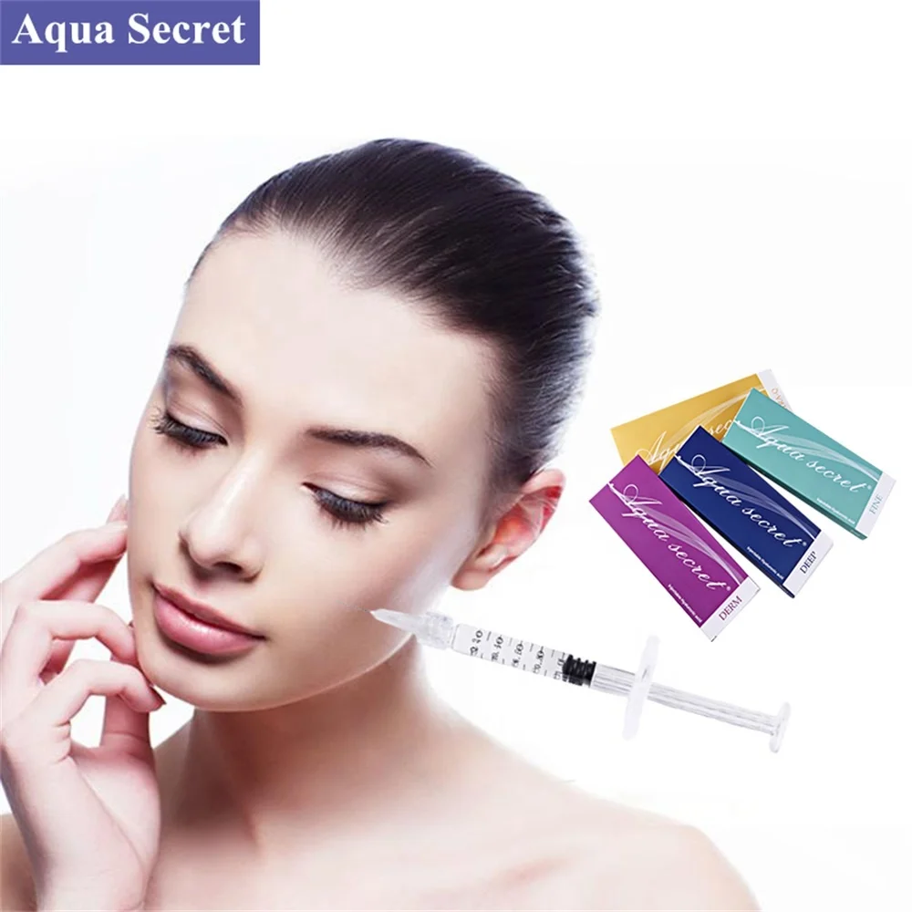 

Cross linked injectable hyaluronic acid gel facial dermal filler injection