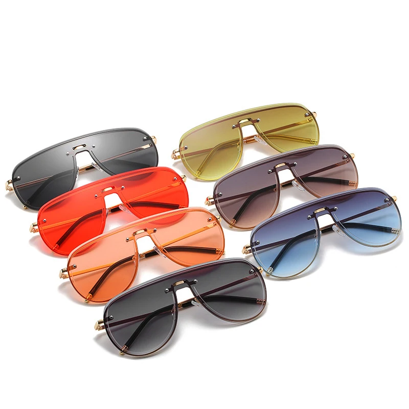 

2021 wholesale fashion new designer square big frame trendy women men oversized shades sun glasses sunglasses 2020