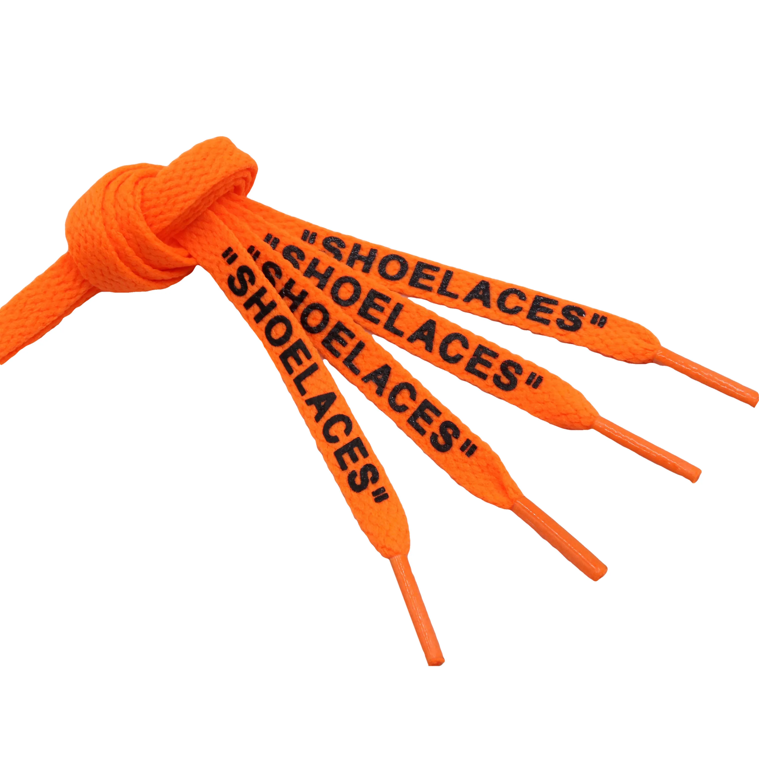 

XUANSI Shoe Laces Printing Shoestrings Custom Shoelaces Flat Type 120cm Fun Replacement Shoe Laces, Black,white,green and orange ,customized color