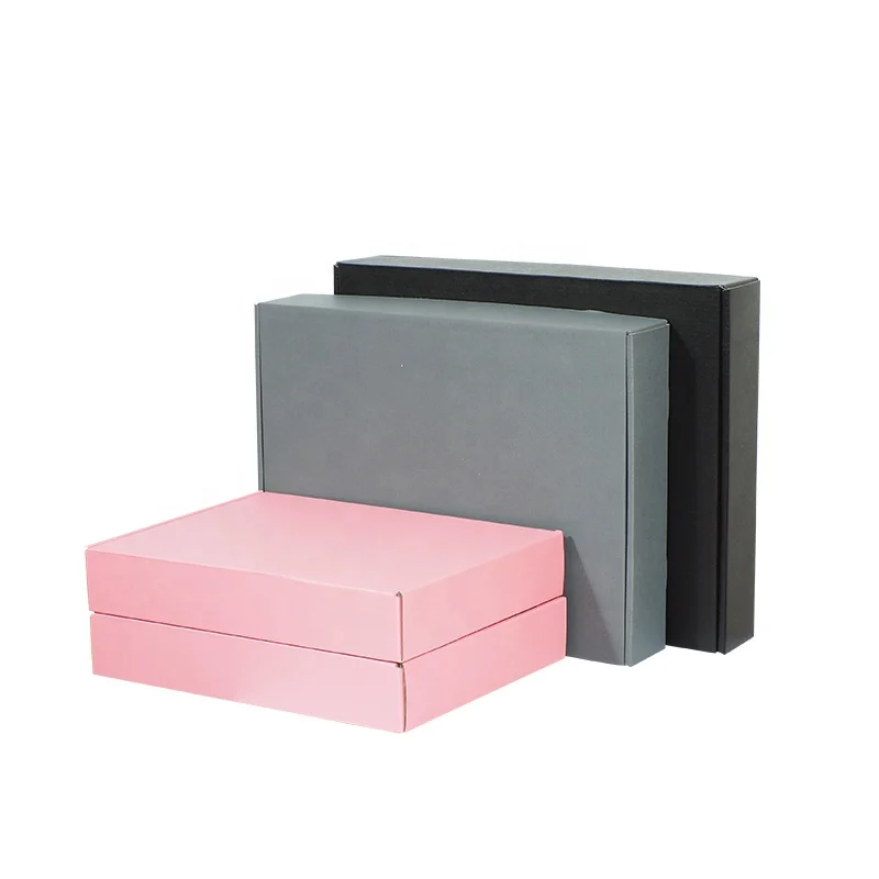 

Sales Black Brown Kraft Shipping Carton Mailer Shoe Packaging Pink Cardboard White Corrugated Paper Box Custom Logo