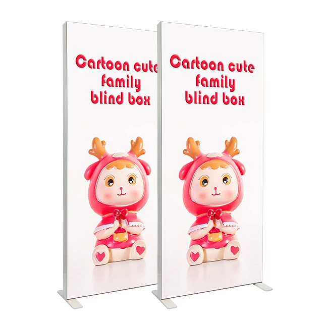 Slim aluminium profile advertising packaging outdoor led light box photography for convenience store and bar