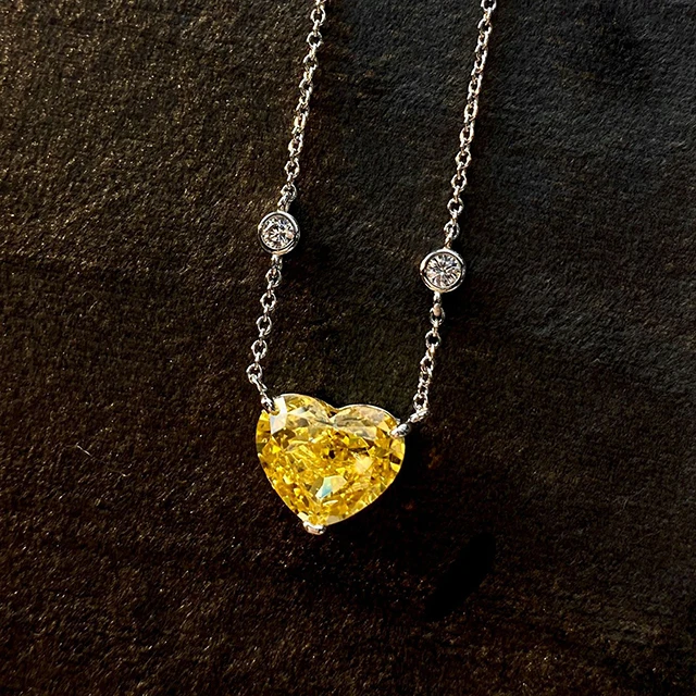 

New Heart Pendant Jewelry 925 Sterling Silver Heart Necklace