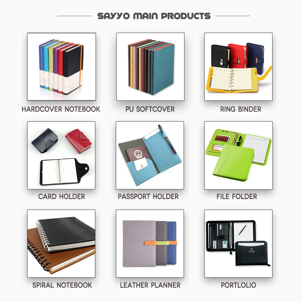 
2020 Wholesale A5 custom PU leather notebook diary hardcover planner printing 