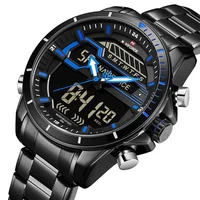 

NAVIFORCE Brand Men Sport Watches Waterproof Chronograph LED Digital Analog Watches Mens Steel Quartz Clock Relogio Masculino