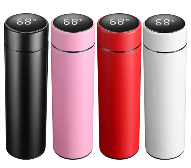 

Zogifts cheap stainless steel Smart Water Bottle with LED Temperature Display tumbler cups in bulk, Red,light green,black,deep blue,gold
