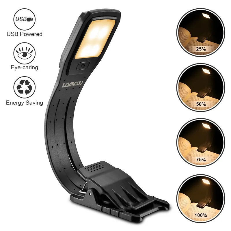 rechargeable led book reading light