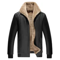 

men's jackets coats fur jacket PU leather jaket for man