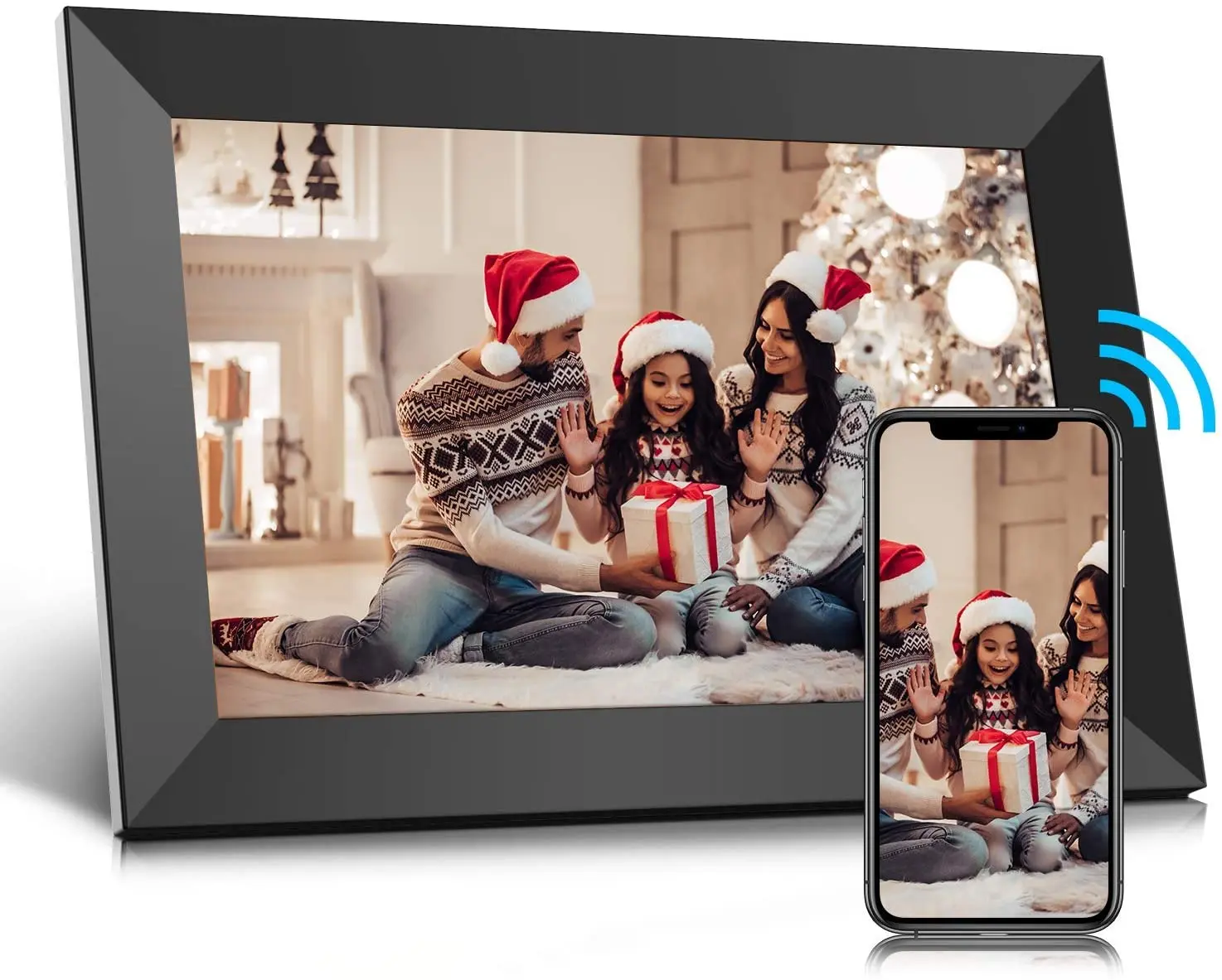 

large stock 10 Inch android Wifi Digital Photo Frame With LCD Touch Screen Photos Videos via APP from 15 years OEM factory