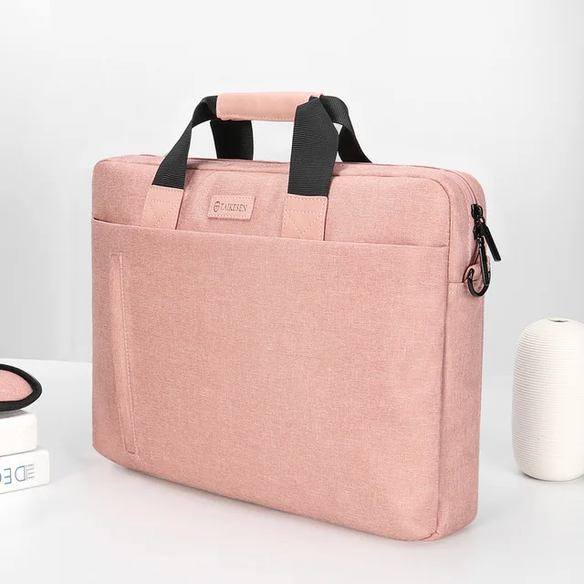 

Laptop Bag case 13.3 15.6 17.3 Inch Waterproof Notebook Bag From Computer Shoulder Handbag Men Laptop Leather Briefcase Bag, Orange, navy, sky blue, rose red, black, red, pink